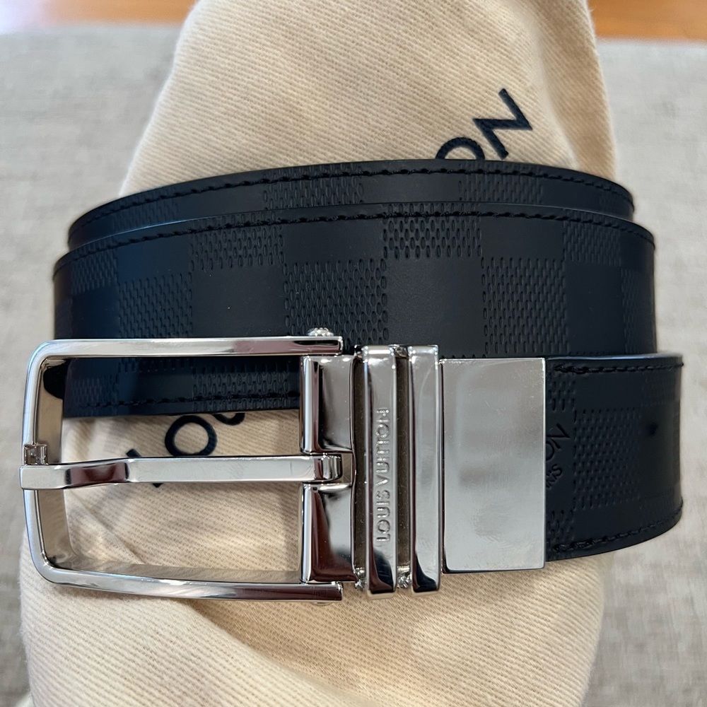 NWT Louis Vuitton Leather Damier Belt Size 40